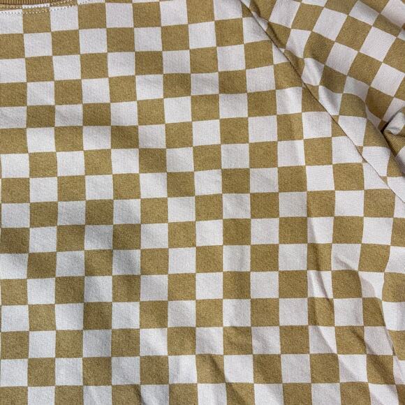 Splits59 Tilda Crewneck Sweater XS Plaid Pink Orange Checkered Loungewear NWT - Picture 4 of 8